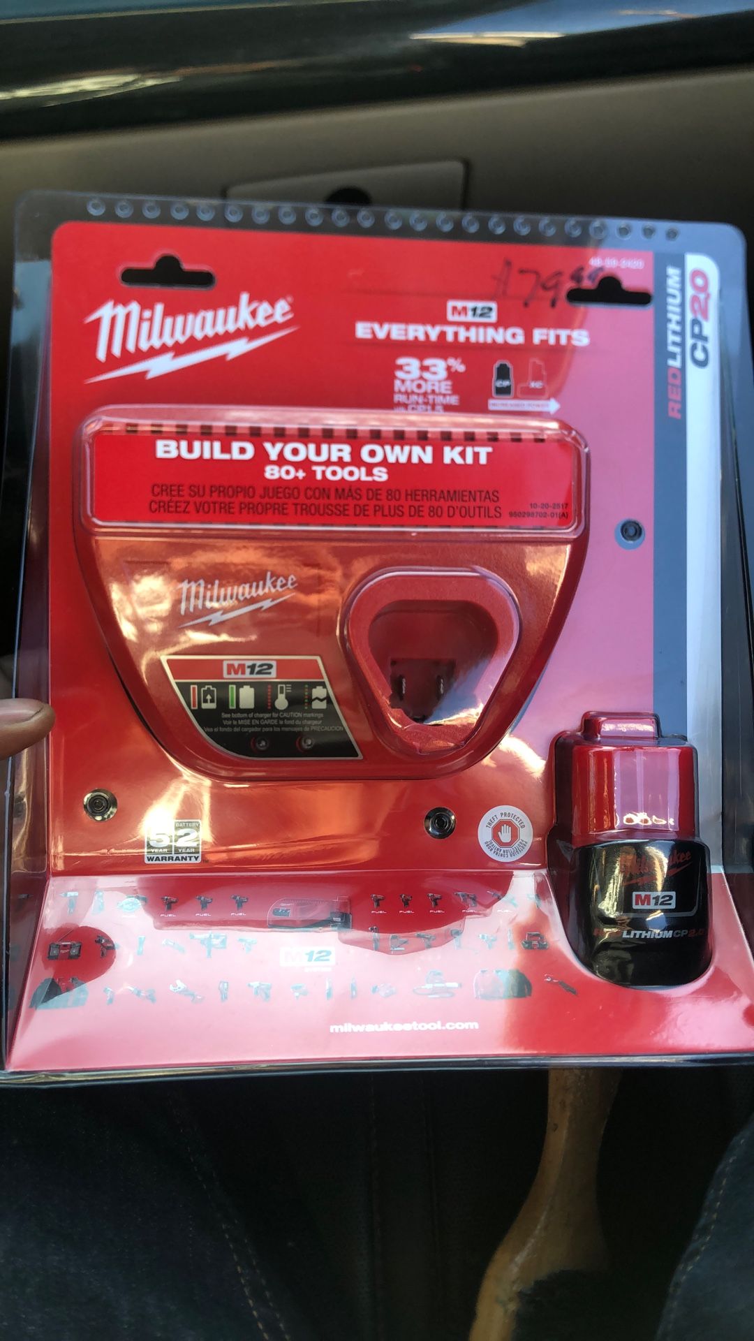 Milwaukee 12 Batter And Charger Combo