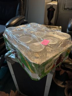 Mason Jars W/ Lids 40 + Boxes Some Larger Sized