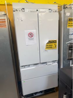 Monogram 36” built in refrigerator panel ready