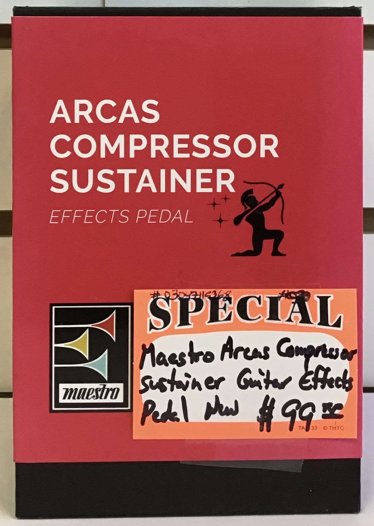 Maestro Arcas Compressor Sustainer Guitar Effects Pedal New