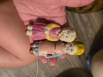 Vintage Bisque Girl Figurines Set of Two