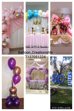 Balloon decorations. Balloonbackdrops