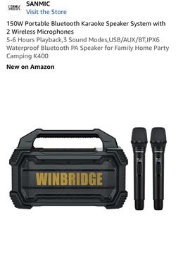 Portable karaoke machine