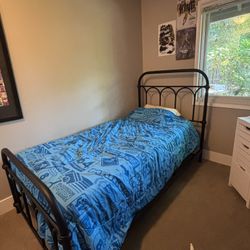 Twin size Bed With Mattress And Box Spring Included 