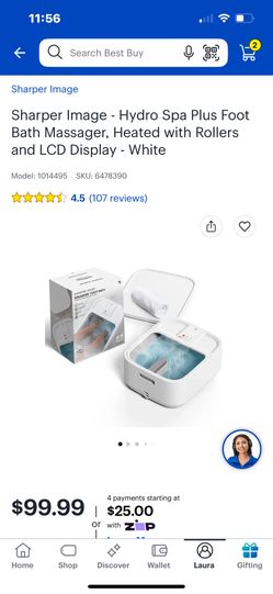 Sharper image Hydro spa plus foot massager