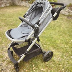 Mompush Meteor2 Baby Stroller 2-in-1 with Bassinet Mode, Compatible with Infant Car Seat Adapter Included