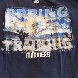 Mariners Spring Training Peoria Arizona t Shirt Majestic Size L