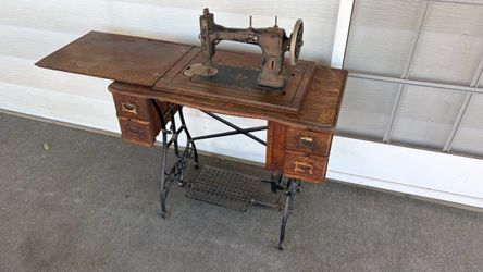 Vintage White Family rotary treadle sewing machine