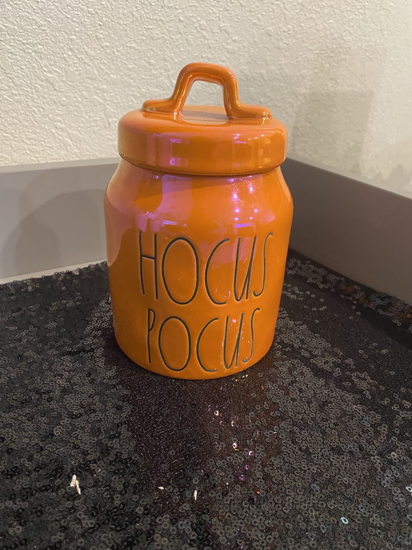 Rae Dunn Iridescent Small Halloween Canister 
