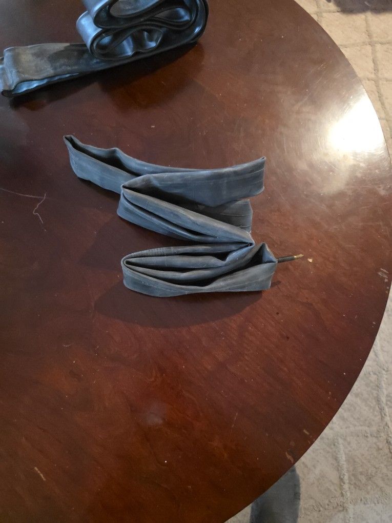 bicycle inner tube. 