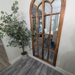 Modern Rustic Arched Mirror
