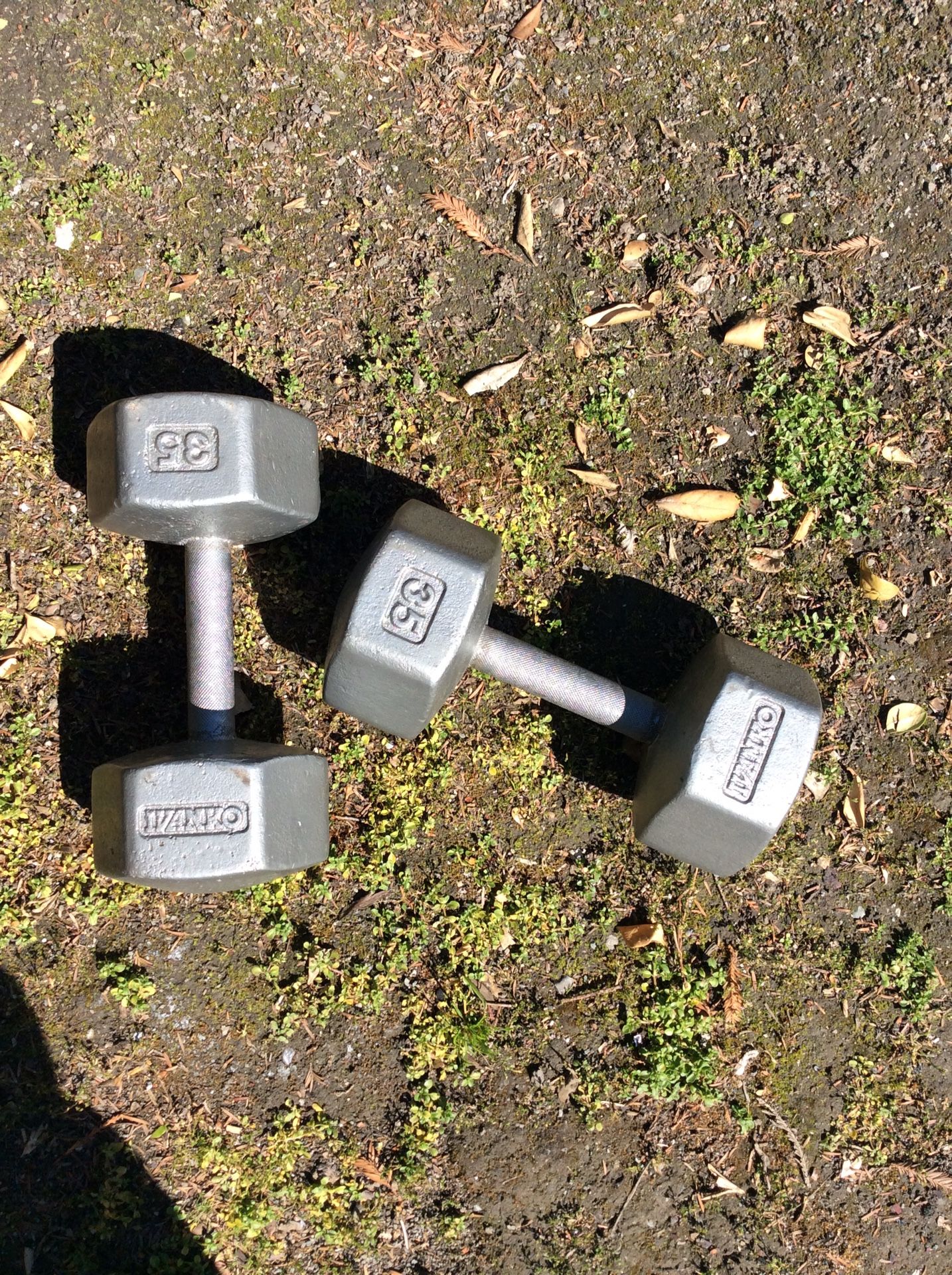 Set of 35lbs dumbbells