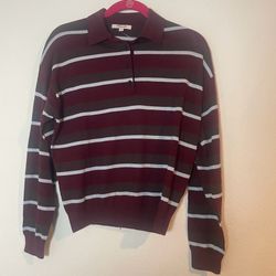 Madewell Striped Polo Sweater