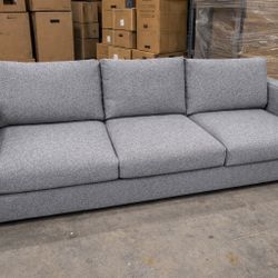 94” Modern Light Gray Sofa – Seats 3