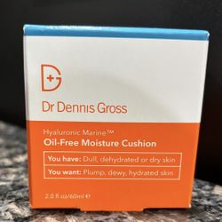 NEW DR DENNIS GROSS HYALURONIC MARINE OIL FREE MOISTURE CUSHION MOISTURIZER FULL SIZE $30!