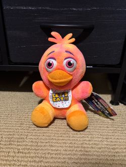 Chica tie dye hot topic exclusive fnaf plush