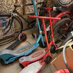 3 Razor Electric Scooters E100 & E200 Lot