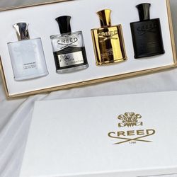 Creed Fragrance Discovery Set — 4 x 30ml / 4 x 1 fl oz (Aventus, Silver Mountain Water, Green Irish Tweed, Millésime Impérial) 📦 Brand new — sealed, 