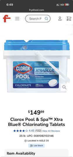Clorox Tabs 25lbs
