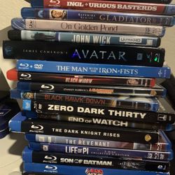 Blu-Rays Five Dollars Each
