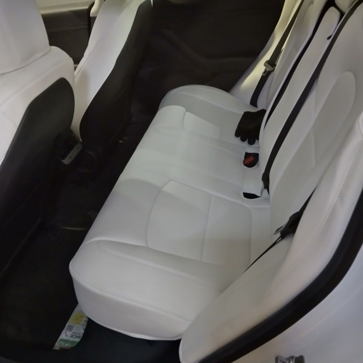 Model 3 White Seat Covers