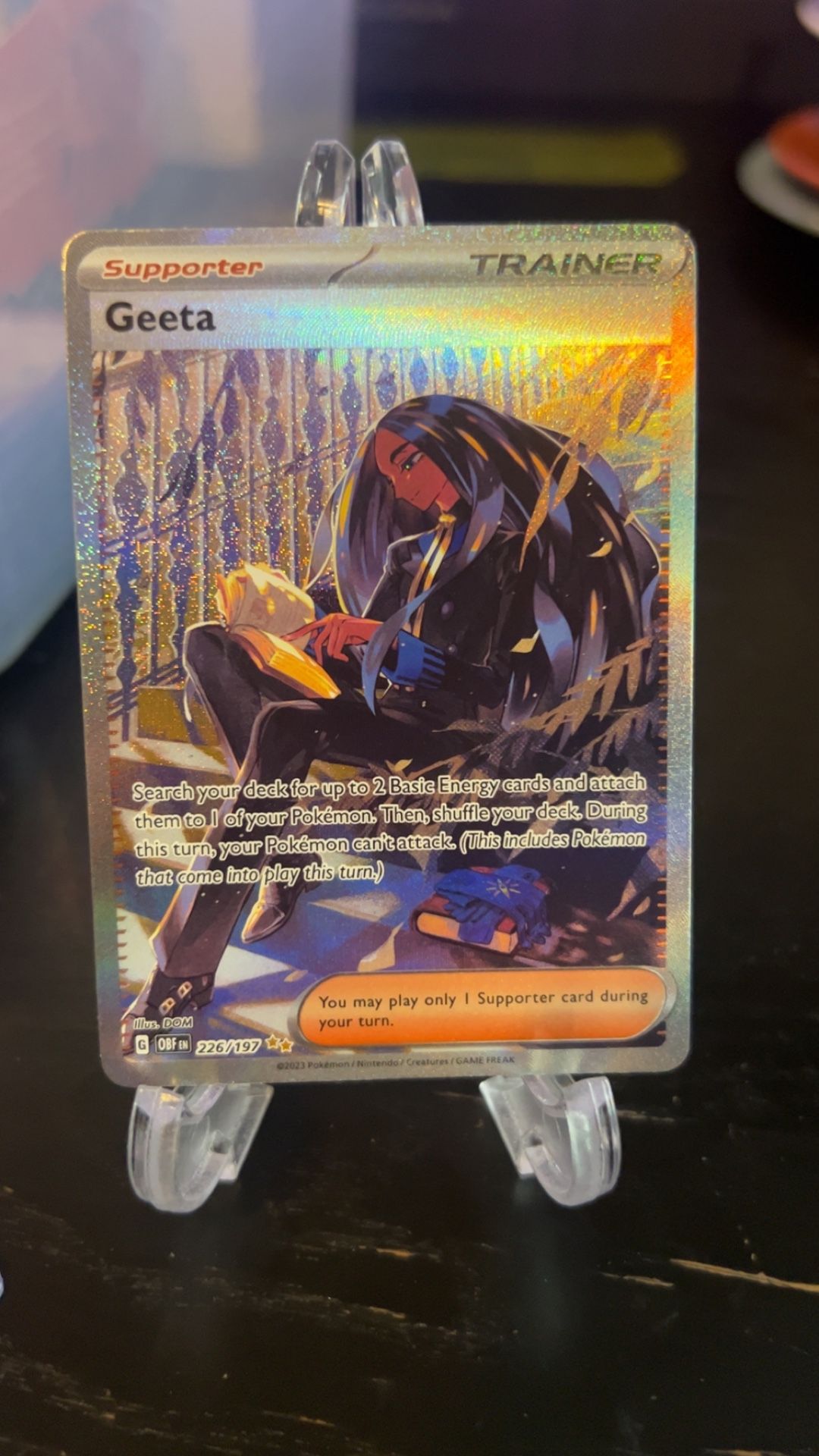 Geeta Special Illustration Rare SV03: Obsidian Flames 226/197 NM