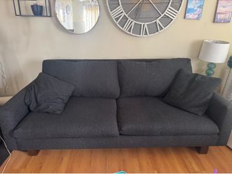 Dark Blue Gray Couch