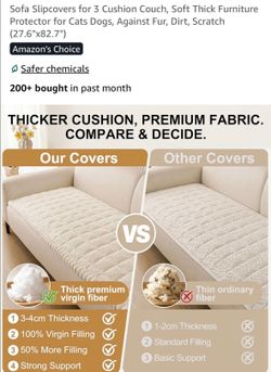 New beautiful Simiry white color couch cover for dogs