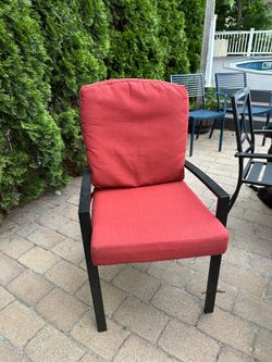 Red Patio Cushions (Set of 12)