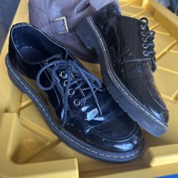 Black Strapped Shoes 