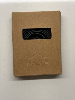 Black Jordan Shoelaces in Box