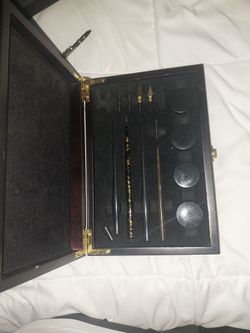 Calligraphy Pen Set in Wooden Case