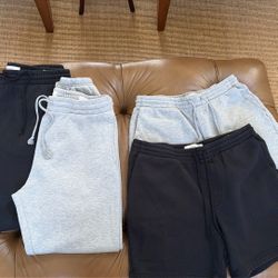 PACSUN 2 Shorts 2 Jogger Sweatpants Size M (guys) 