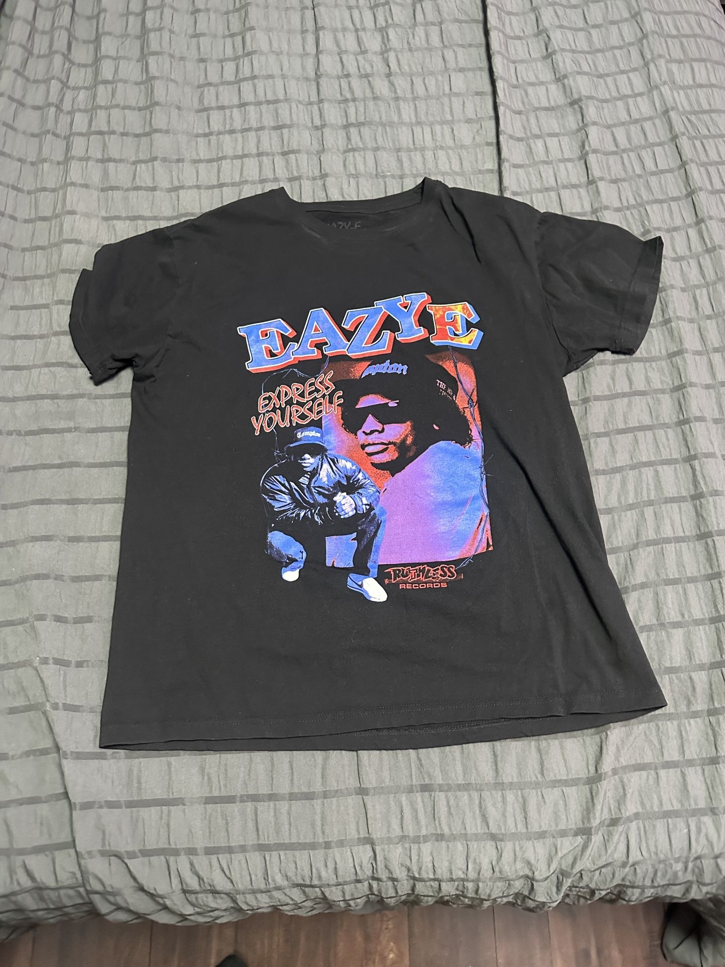 Black Eazy-E Express Yourself graphic tee