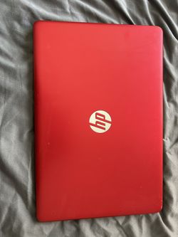 Red HP Laptop