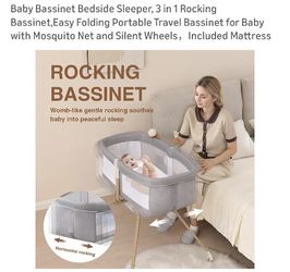 Baby Bassinet Bedside Sleeper NEW $60 
