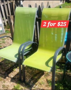 Patio chairs
