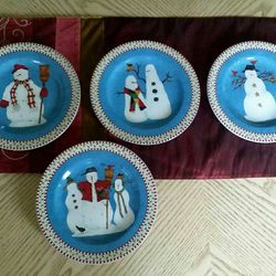 4 Platos navidenos.