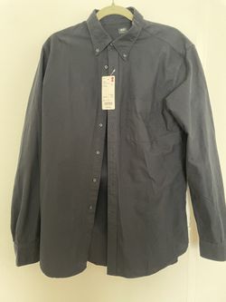 Uniqlo Black Collared Shirt
