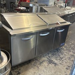 Used 72” Refrigerated Mega Top  Prep Station 