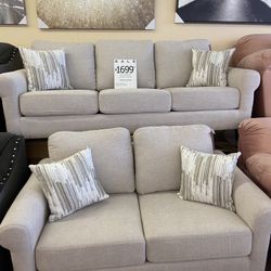 SOFA LOVE SEAT SALE 🛋$50 Down Takes Home