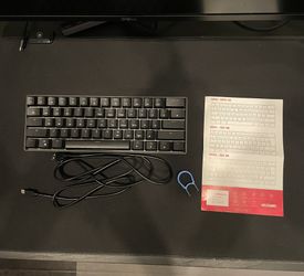 HK Gaming GK61 Hotswap Yellow Optical Switches Mechanical Gaming Keyboard