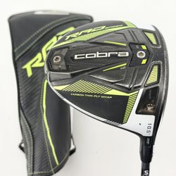 Cobra RAD Speed Driver 10.5° - Smoke 60g S Flex - LK Std. 370 Crossline Grip