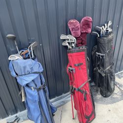 3 Sets Of Golf Clubs W/ Bags (READ BELOW FOR MORE DETAILS)