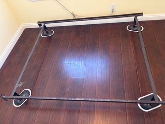 Metal Bed Frame with Casters