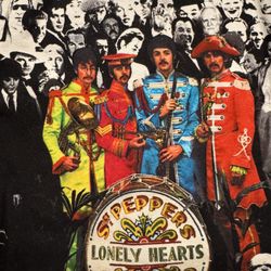 2 Tote Bag Bundle – Beatles Sgt Pepper Canvas Bag + American Eagle Denim Tote Bag