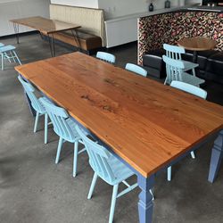 Solid Wood Custom Metis Table- Last One! Must Go!