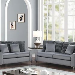 Elina Sofa & Loveseat - New Arrival- All Color In Stock