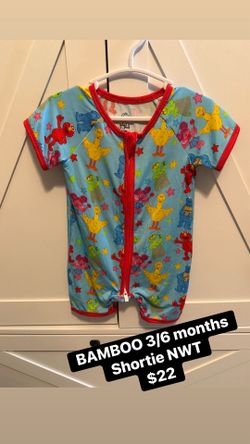 BAMBOO Shortie Sesame Street 3/6 months