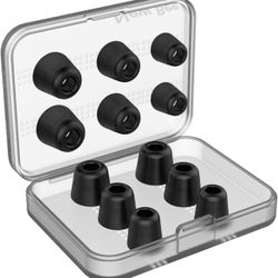 [6 Pairs] Earphone Tips New Bee 12pcs Premium Replacement Earbud Tips 